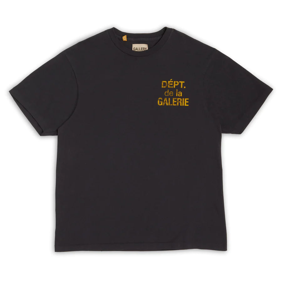 GALLERY DEPT. FRENCH TEE BLACK/YELLOW