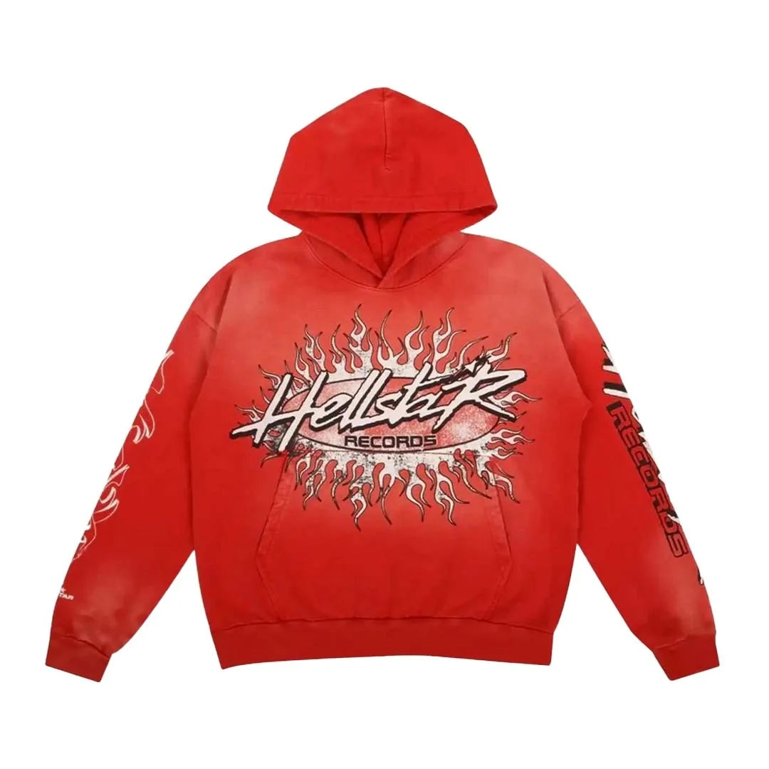 Hellstar Studios Records Hoodie Red