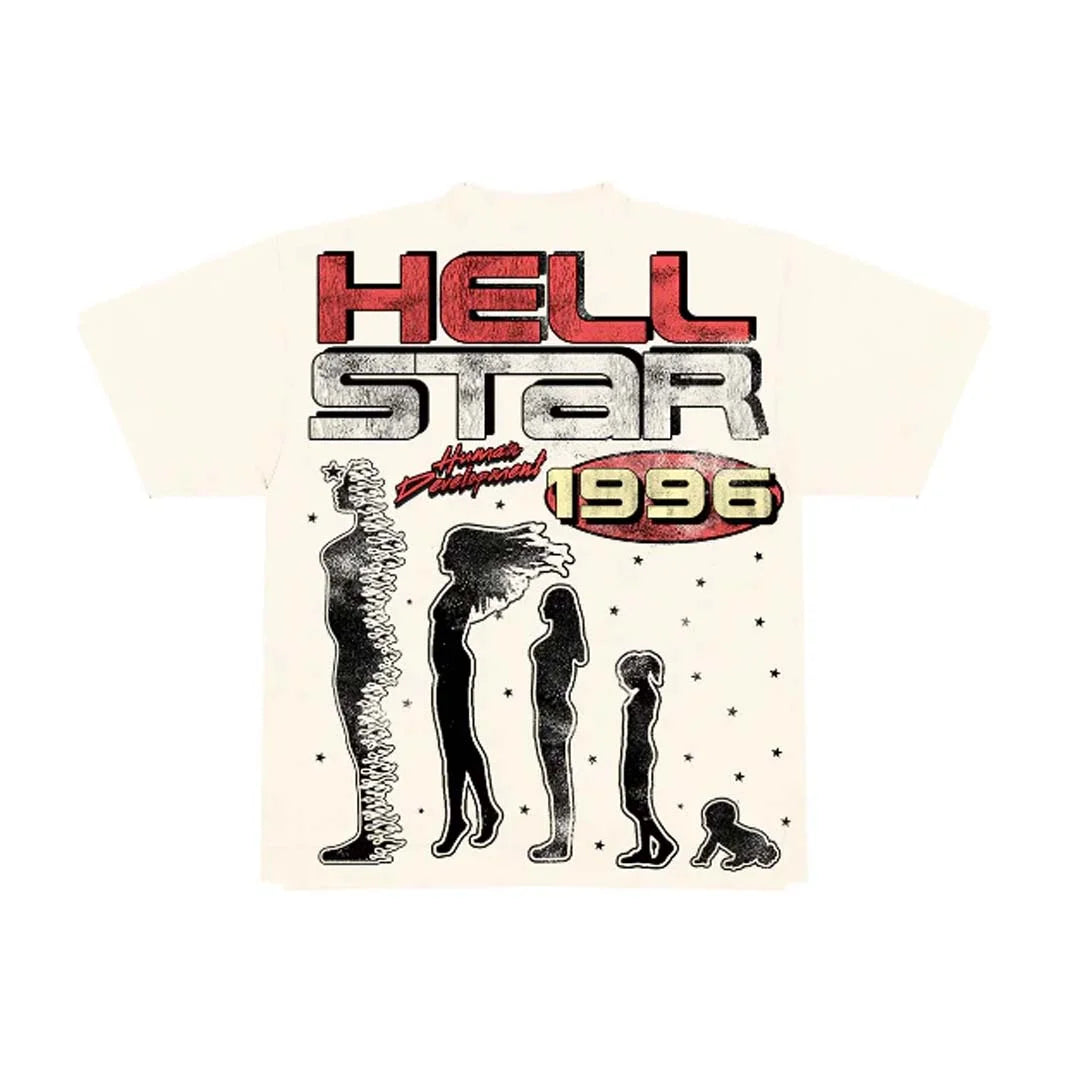 Hellstar Human development Tee 'Cream'