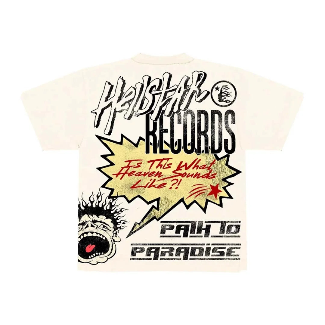 Hellstar Records Tee 'Off-White'