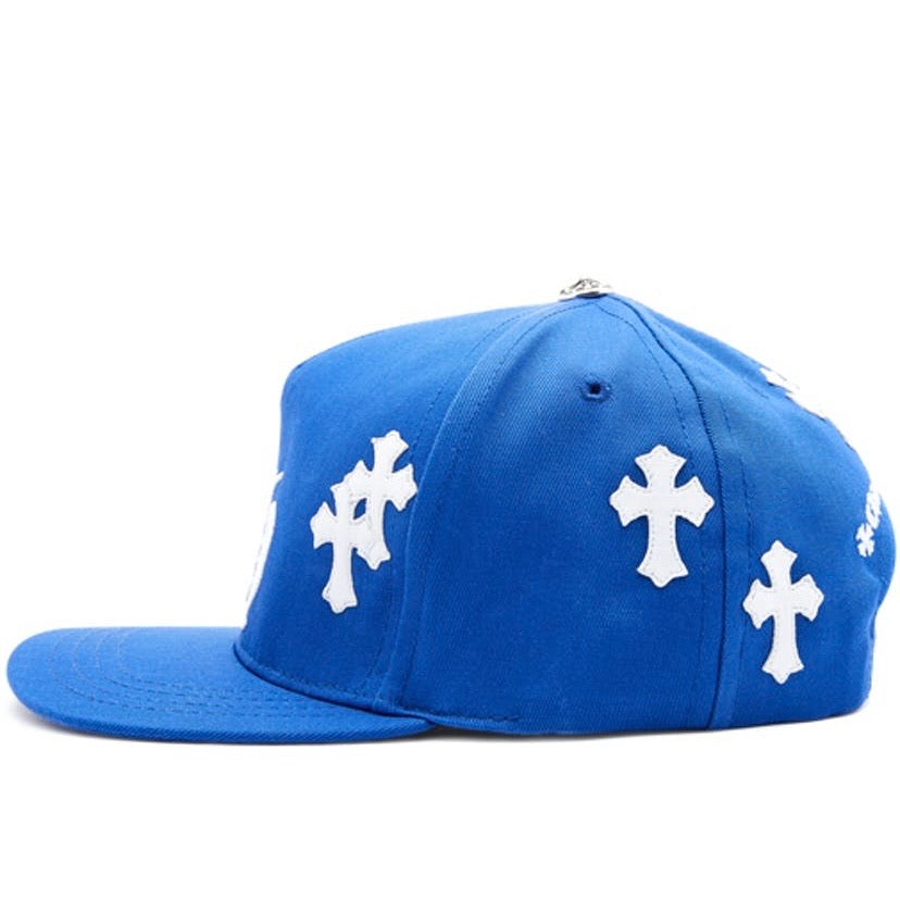 Chrome Hearts Cross Patch Baseball hat blue